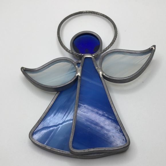 Stained Glass Sun Catcher Angel Window Decor Handcrafted - Picture 3 of 7